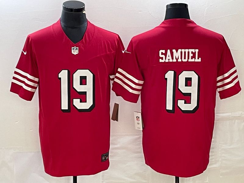Men San Francisco 49ers #19 Samuel Nike Red Vapor Limited NFL Jersey->women nfl jersey->Women Jersey
